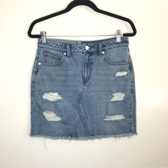 Volcom Stoned High-Rise Denim Mini Skirt - Picture 2 of 13
